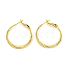 Twisted Big Ring Huggie Hoop Earrings for Girl Women KK-C224-05G-01-1