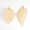 Electroplated Natural Leaf Big Pendants IFIN-Q119-02E-2