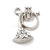 Rack Plating Alloy Rhinestone Pendants ALRI-M006-08P-1