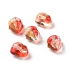 Transparent Czech Glass Beads GLAA-G079-03G-3