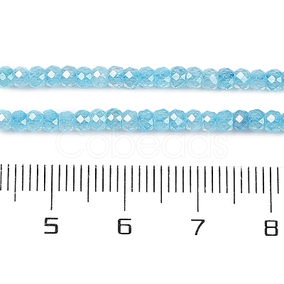 Transparent Gradient Color Cubic Zirconia Strand ZIRC-NH0002-01C-1