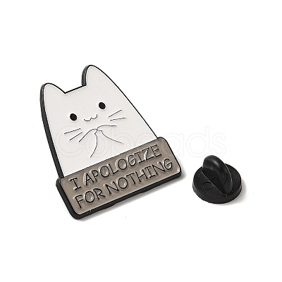 Cat Shape Enamel Pins JEWB-P039-11EB-04-1