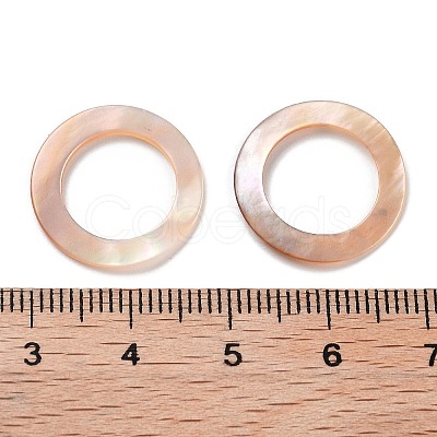 Natural Sea Shell Linking Rings SSHEL-D084-12A-1