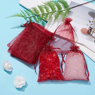 Organza Gift Bags with Drawstring OP-R016-10x15cm-03-1