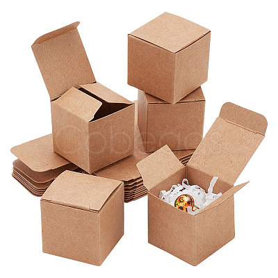 Square Folding Kraft Paper Jewelry Boxes CON-WH0089-47B-1