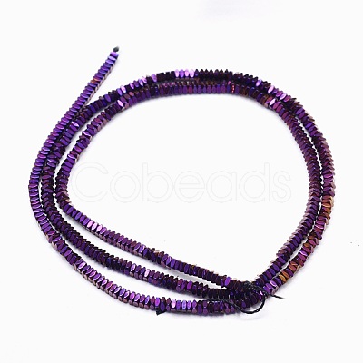 Electroplate Non-magnetic Synthetic Hematite Beads Strands G-L489-D04-1