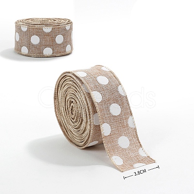 Linen Printed Ribbon PW-WG37308-02-1