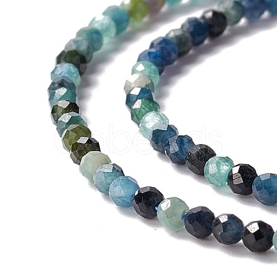 Natural Blue Tourmaline Beads Strands G-A021-04A-1