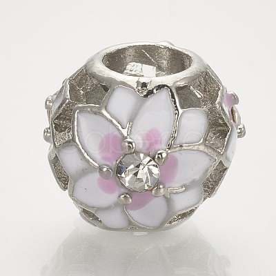 Alloy Enamel European Beads MPDL-Q208-042P-1