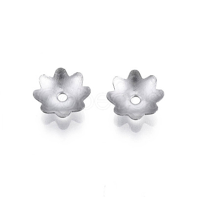 Non-Tarnish 304 Stainless Steel Bead Caps STAS-S057-51A-P-1