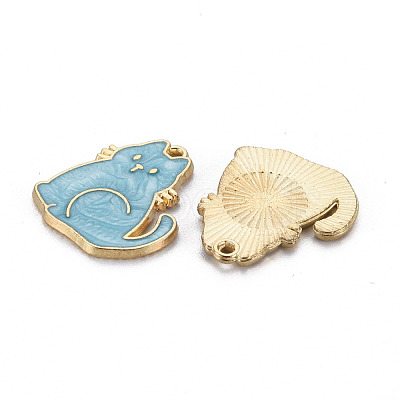 Alloy Enamel Pendants X-ENAM-N055-035A-NR-1