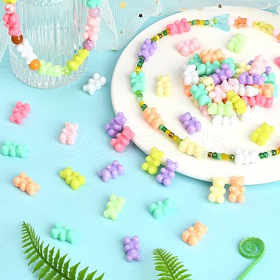 360Pcs 9 Colors Opaque Acrylic Beads SACR-CJ0001-19-1