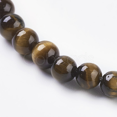 Natural Tiger Eye Beads Strands X-G-C076-4mm-1B-1