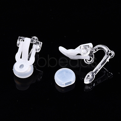 Plastic Clip-on Earring Findings FIND-R039-04-1