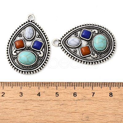 Tibetan Style Alloy Big Pendants PALLOY-TAC0044-12AS-1