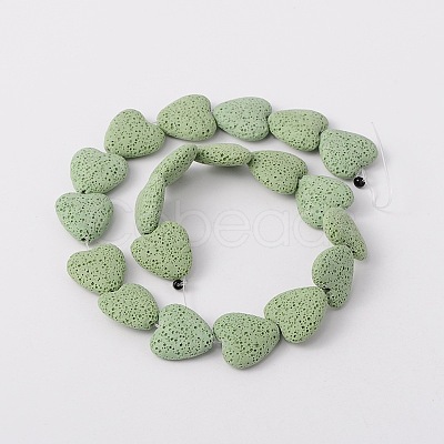 Dyed Natural Lava Rock Bead Strands G917-7-1