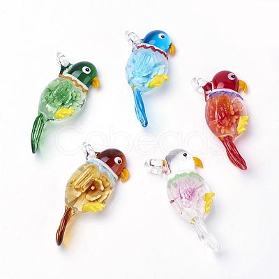 Handmade Lampwork Big Pendants LAMP-R106-M11-B-1