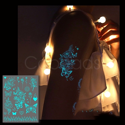 Luminous Removable Temporary Water Proof Tattoos Paper Stickers PW-WG10232-06-1