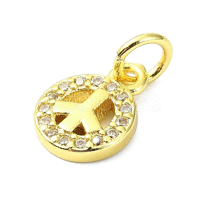 Brass Micro Pave Cubic Zirconia Pendants KK-H475-29A-01G-1