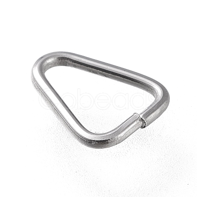 Non-Tarnish 304 Stainless Steel Triangle Rings STAS-K194-26P-1