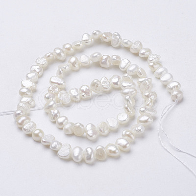 Natural Cultured Freshwater Pearl Beads Strands PEAR-P002-53B-1