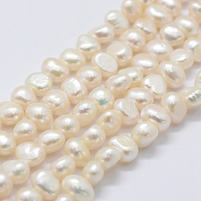 Natural Cultured Freshwater Pearl Beads Strands PEAR-K004-13C-01-1