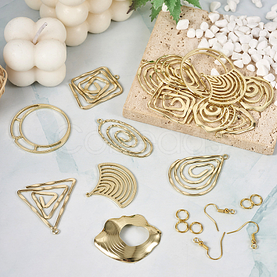 Pandahall DIY Geometry Earring Making Kit DIY-TA0005-30-1