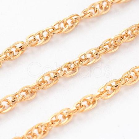 Ion Plating(IP) 304 Stainless Steel Rope Chains CHS-H007-22G-1
