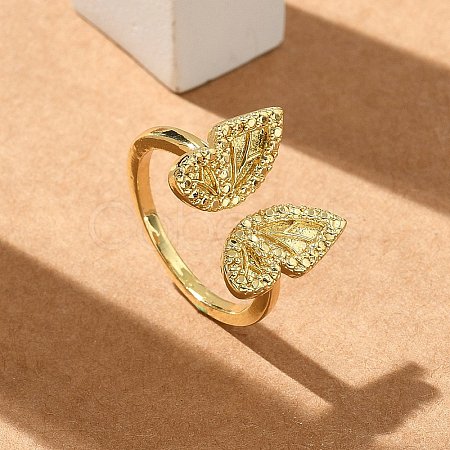 Butterfly Cuff Rings RJEW-G337-12G-1