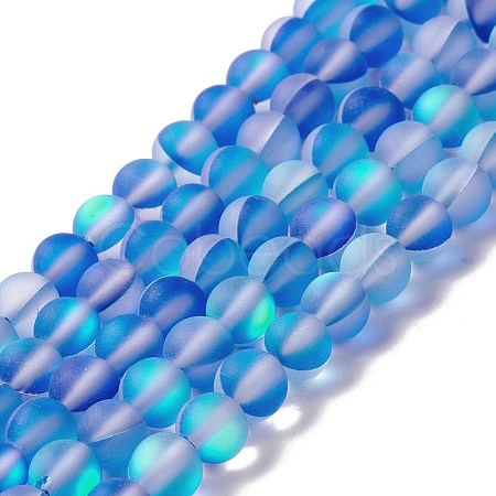Synthetic Moonstone Beads Strands G-E573-01A-19-1