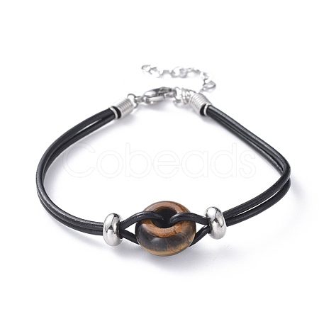 Cowhide Leather Cord Bracelets BJEW-JB04701-03-1