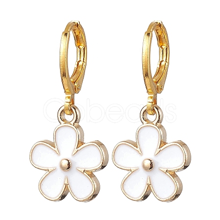 Alloy Enamel Earrings for Women EJEW-JE05802-1