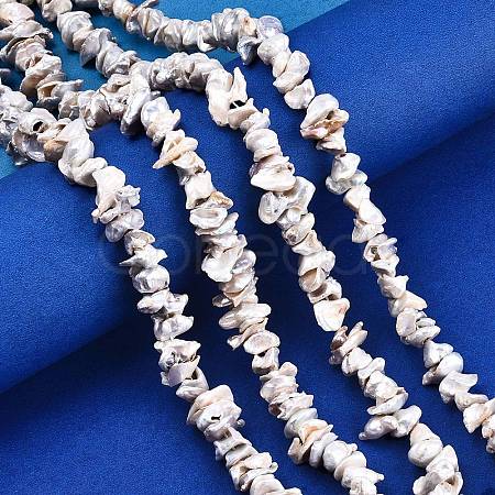 Natural Baroque Pearl Keshi Pearl Beads Strands PEAR-Q004-43B-1