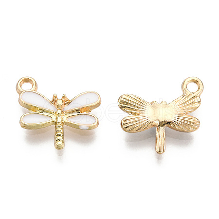 Light Gold Plated Alloy Charms ENAM-T009-02F-1