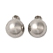 Non-Tarnish 304 Stainless Steel Charms, Ball Charm, Stainless Steel Color, 10x7mm, Hole: 2mm