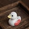 Duck Ceramic Incense Burners Holder, Aromatherapy Furnace Home Decor, Red, 46x30x45mm