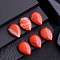 Natural Red Jasper Healing Teardrop Statue, Reiki Energy Stone for Home Office Desktop Feng Shui Decoration, 15~30mm