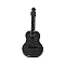 Guitar Shape Acrylic Big Pendants, with Glitter Powder, Black, 64x26x4.5mm, Hole: 1.5mm