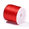 30M Elastic Crystal Thread, Jewelry Beading Cords, For Stretch Bracelet Making, Orange Red, 0.8mm, about 32.81 Yards(30m)/Roll