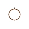 ABS Plastic Cross Stitch Embroidery Hoops, Embroidered Display Frame, Sewing Tools Accessory, Ring, 175mm, Inner Diameter: 150mm