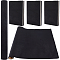 1.1M Self Adhesive Velvet Book Covers, Notebook Wraps, Black, 37x0.06cm