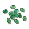 Natural Green Onyx Agate Cabochons, Oval, 7x5x2~3mm