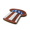 American Flag Theme Single Face Printed Aspen Wood Pendants WOOD-G014-11-4