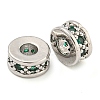 Rack Plating Brass Micro Pave Cubic Zirconia Spacer Beads KK-F089-39B-P01-1