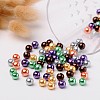 Halloween Mix Pearlized Glass Pearl Beads HY-X006-8mm-07-3