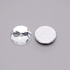 Acrylic Faceted Cabochons OACR-WH0025-15-1