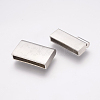 304 Stainless Steel Magnetic Clasps with Glue-in Ends STAS-K145-19P-4