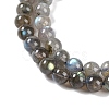 Grade AA Natural Gemstone Labradorite Round Beads Strands G-E251-33-6mm-01-7