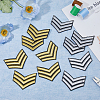 SUPERFINDINGS 16Pcs 2 Styles Computerized Embroidery Cloth Self Adhesive Patches PATC-FH0001-12-4