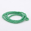 Imitation Jade Glass Faceted Rondelle Beads Strands GLAA-A024A-08-2